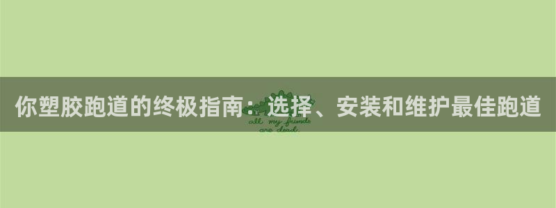 尊龙人生就是博用现金玩一下：你塑胶跑道的终极指南：选择、安装和维护最佳跑道