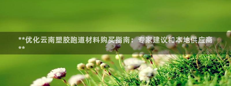尊龙z6平台：**优化云南塑胶跑道材料购买指南：专家建议和本地供应商
**