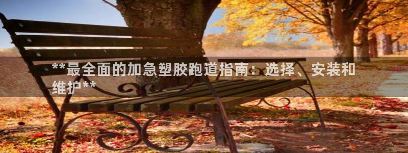 尊龙旗舰厅：**最全面的加急塑胶跑道指南：选择、安装和
维护**