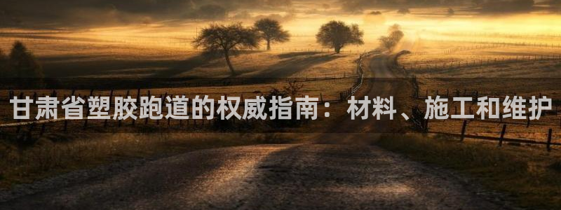 尊龙凯时官网：甘肃省塑胶跑道的权威指南：材料、施工和