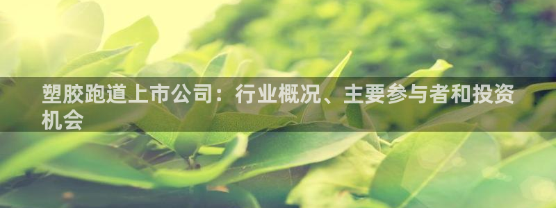 凯时平台官网RA来就送38：塑胶跑道上市公司：行业概