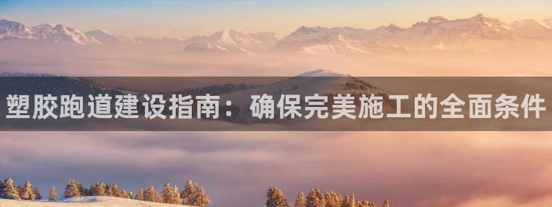 尊龙人生就是博ag：塑胶跑道建设指南：确保完美施工的全面条件